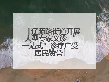 辽源路街道开展大型专家义诊 “一站式”诊疗广受居民赞誉