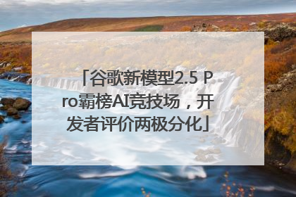 谷歌新模型2.5 Pro霸榜AI竞技场，开发者评价两极分化