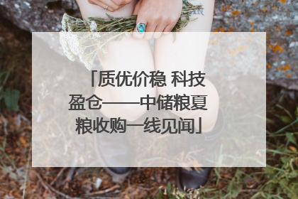 质优价稳 科技盈仓——中储粮夏粮收购一线见闻