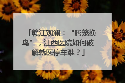 赣江观澜：“腾笼换鸟”，江西医院如何破解就医停车难？