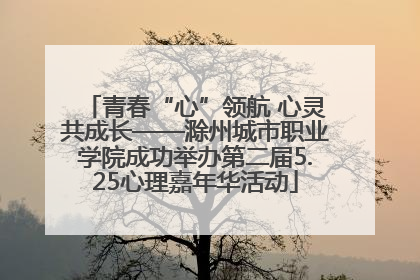 青春“心”领航 心灵共成长——滁州城市职业学院成功举办第二届5.25心理嘉年华活动