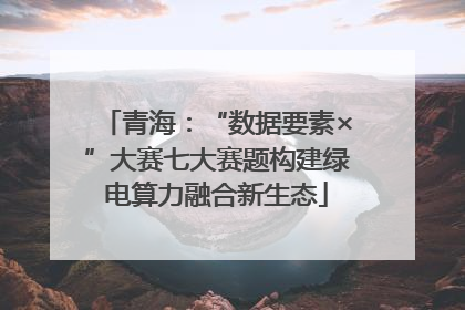 青海：“数据要素×”大赛七大赛题构建绿电算力融合新生态
