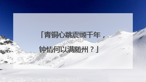 青铜心跳震颤千年，钟情何以满随州？