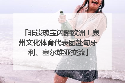 非遗瑰宝闪耀欧洲！泉州文化体育代表团赴匈牙利、塞尔维亚交流