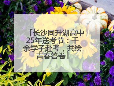 长沙同升湖高中25年送考节：千余学子赴考，共绘青春答卷