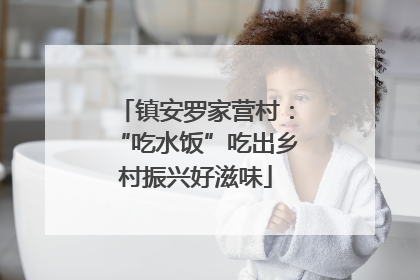 镇安罗家营村：“吃水饭”吃出乡村振兴好滋味