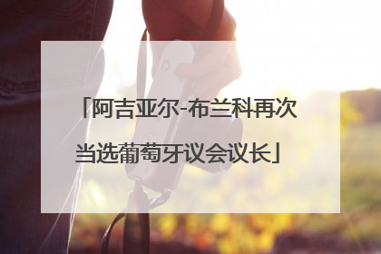 阿吉亚尔-布兰科再次当选葡萄牙议会议长