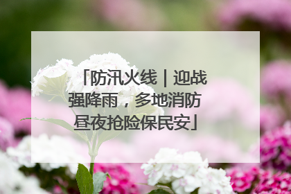 防汛火线｜迎战强降雨，多地消防昼夜抢险保民安