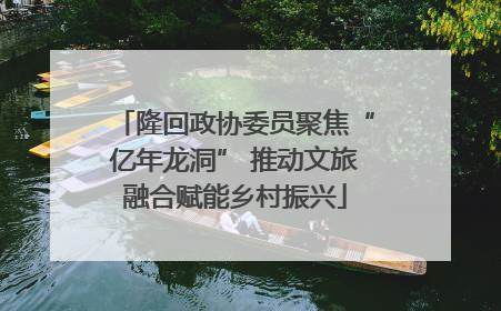 隆回政协委员聚焦“亿年龙洞” 推动文旅融合赋能乡村振兴