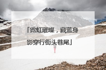 霓虹璀璨，藏蓝身影穿行街头巷尾