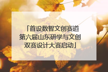 首设数智文创赛道 第六届山东研学与文创双赛设计大赛启动