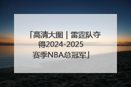 高清大图｜雷霆队夺得2024-2025赛季NBA总冠军