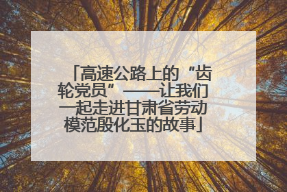 高速公路上的“齿轮党员”——让我们一起走进甘肃省劳动模范殷化玉的故事