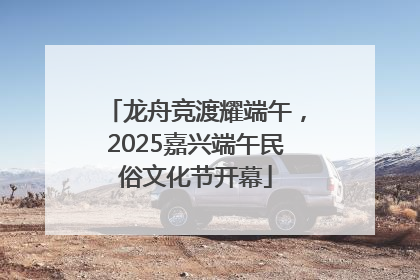 龙舟竞渡耀端午，2025嘉兴端午民俗文化节开幕