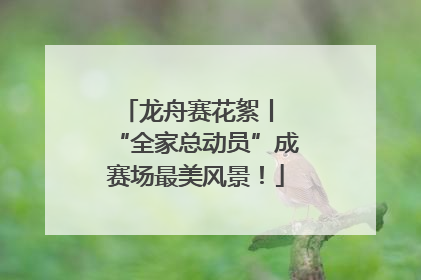 龙舟赛花絮丨 “全家总动员”成赛场最美风景！