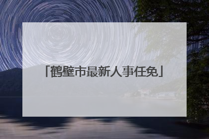 鹤壁市最新人事任免