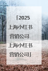 2025上海小红书营销公司 上海小红书营销公司