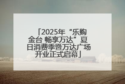 2025年“乐购金台 畅享万达”夏日消费季暨万达广场开业正式启幕