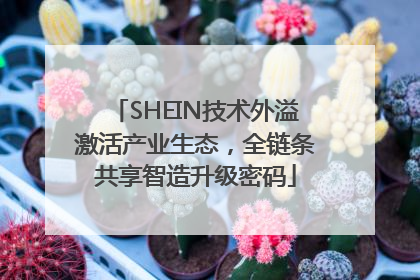 SHEIN技术外溢激活产业生态，全链条共享智造升级密码